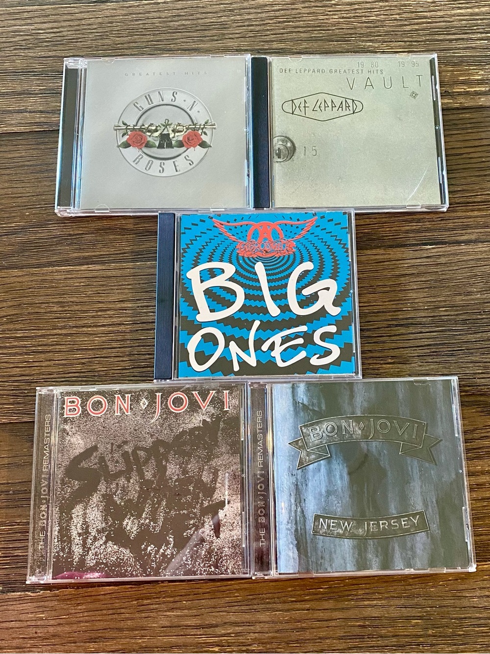 Rock CD Bundle Guns Roses Def Leppard Aerosmith Bon Jovi See Description